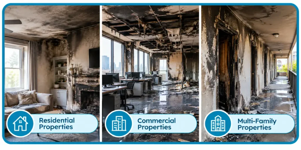 Fire Damage Cleanup Costs For Different Property Types