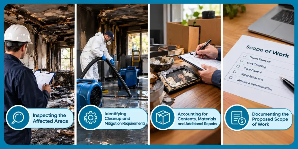 How Is A Fire Damage Cleanup Estimate Prepared?