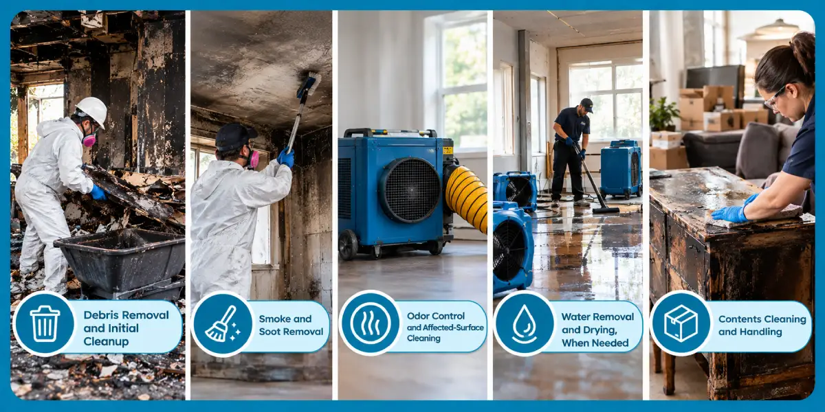 What Does Fire Damage Cleanup Include?
