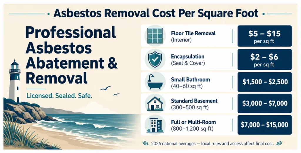 Asbestos Removal Cost Per Square Foot