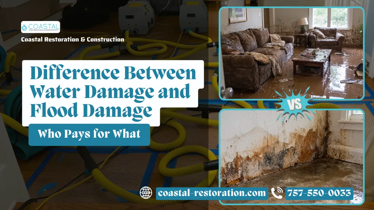 Difference Between Water Damage and Flood Damage